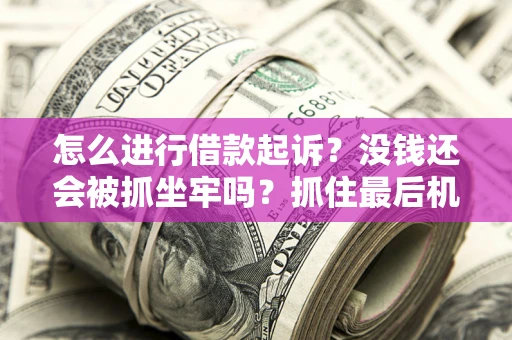 济南怎么进行借款起诉？没钱还会被抓坐牢吗？抓住最后机会！