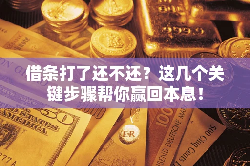 济南借条打了还不还？这几个关键步骤帮你赢回本息！