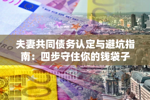 济南夫妻共同债务认定与避坑指南：四步守住你的钱袋子